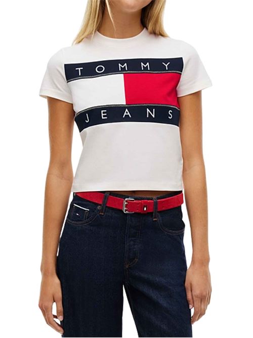 T-shirt regular fit con logo ricamato Tommy Jeans | DW0DW22818YBH